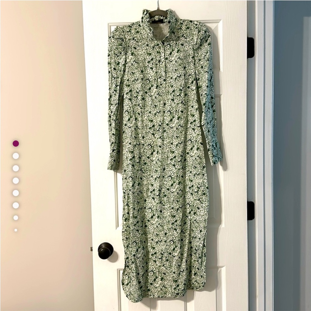 Tuckernuck Green Hydrangea Demi Dress